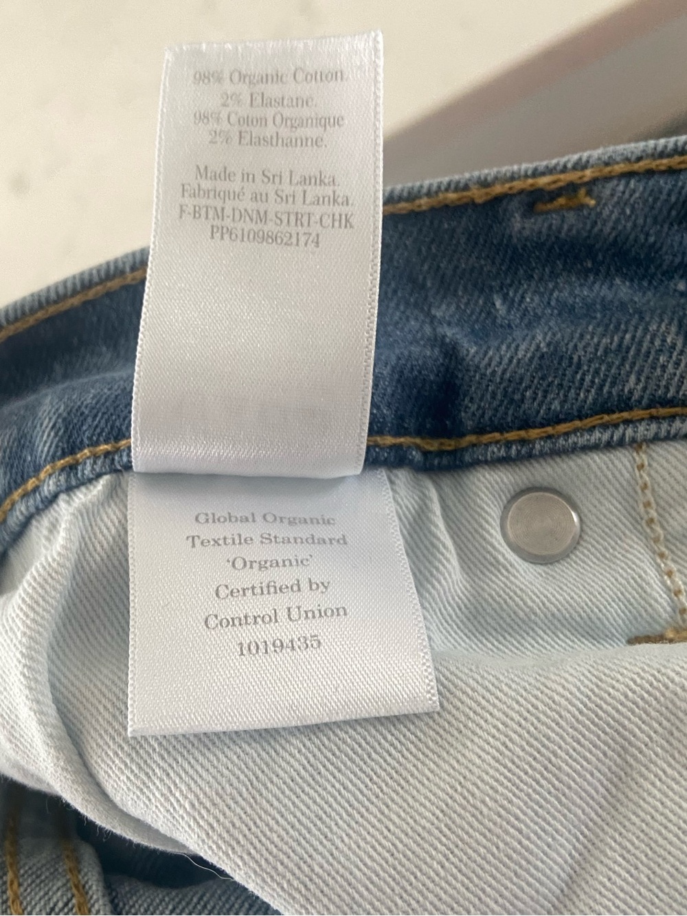 Everlane The Original Cheeky Straight Jean 26 High Rise Organic Cotton Denim - Picture 6 of 10